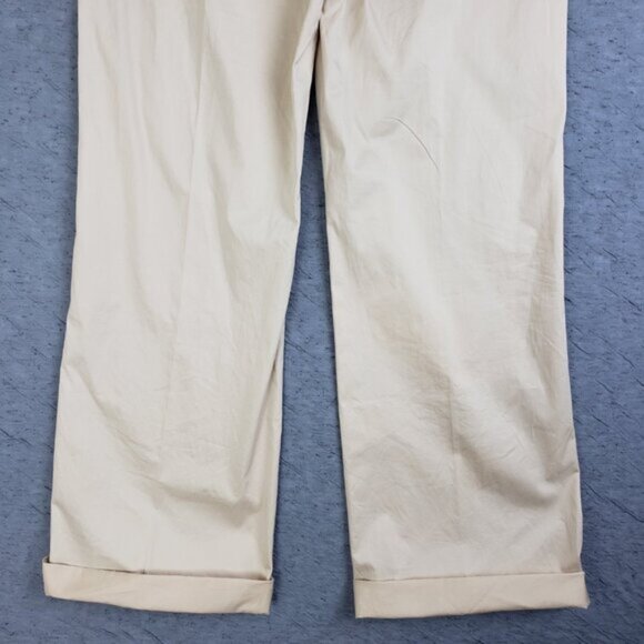 ESCADA Sport Pants Trousers Ivory size 38 Pockets Silky Cotton Blend Stretch - Picture 10 of 14